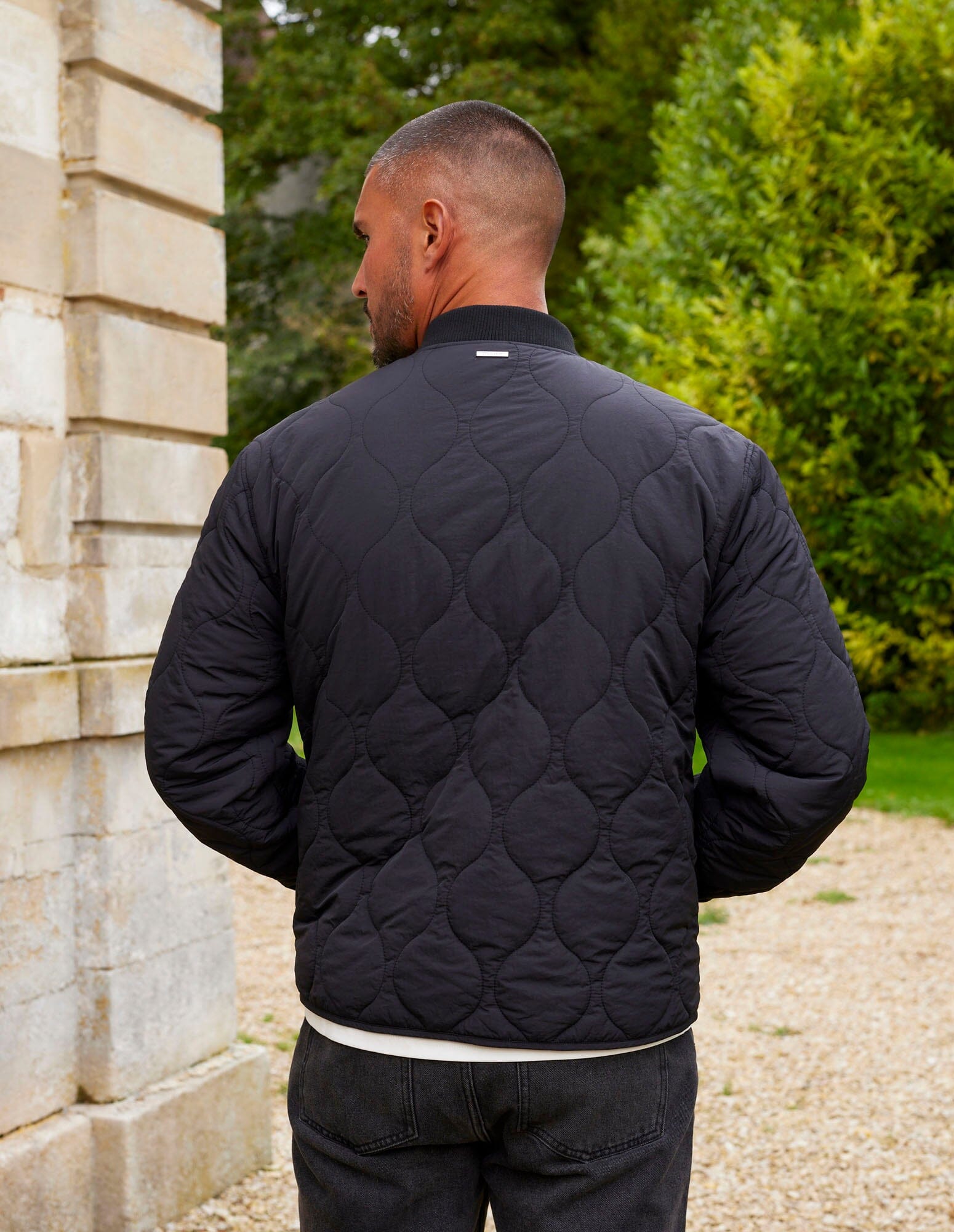 Bélier Mens Black Quilted Coat Bélier Mens Medium Puffer Jacket