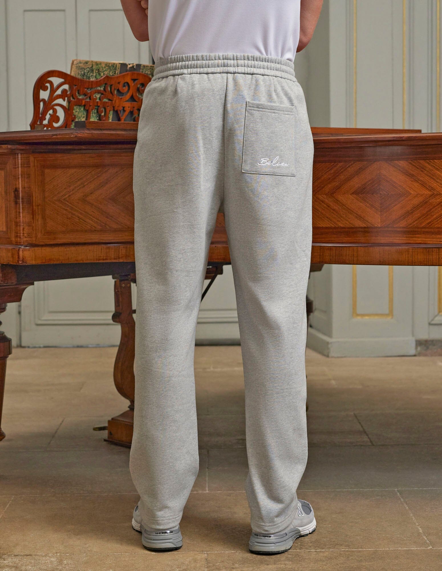 Grey Marl Logo Jogger