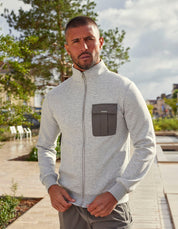 Grey Marl Cargo Pocket Track Jacket