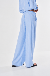 Freya Oversized Striped Trousers - Blue