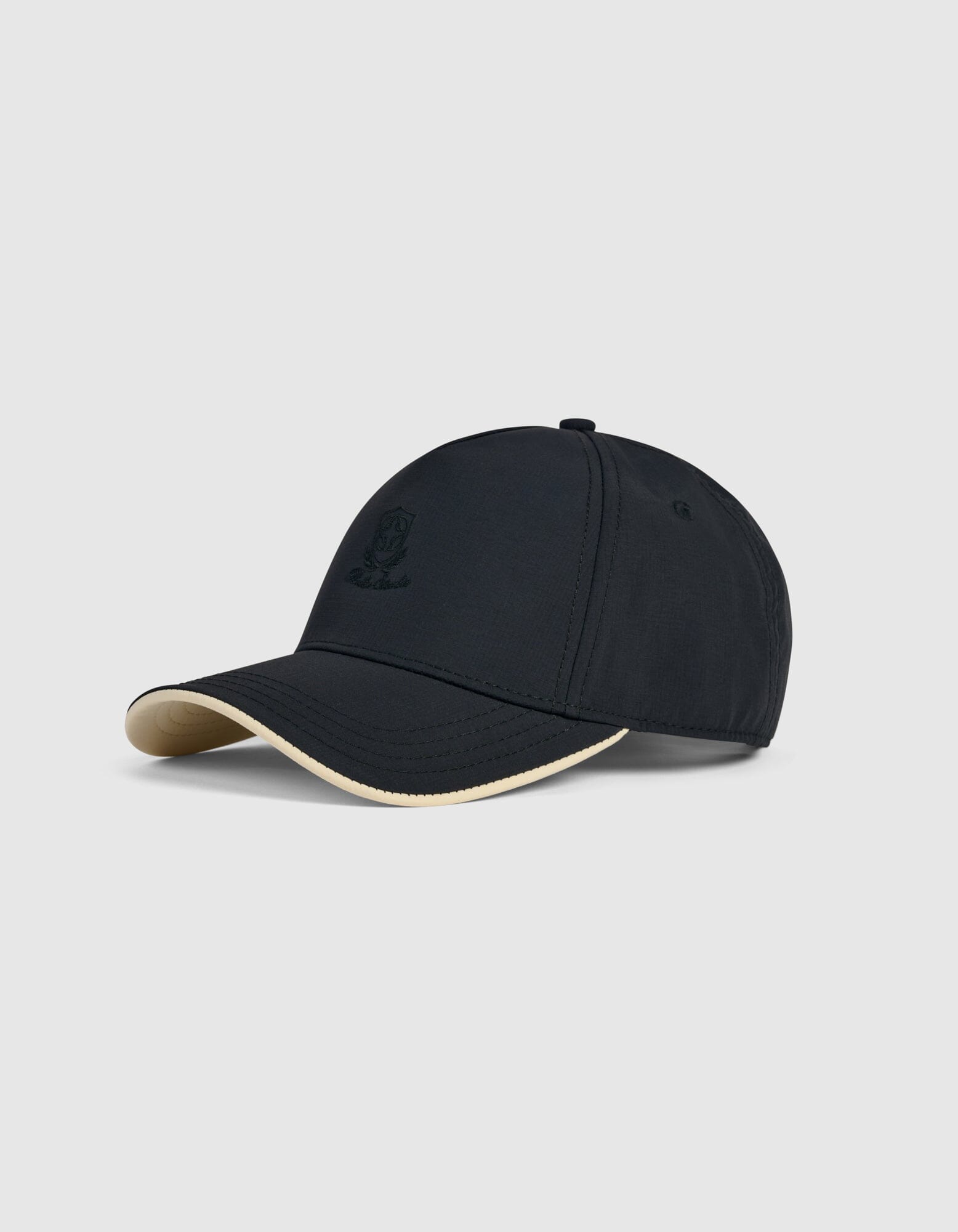Black Crest Logo Cap