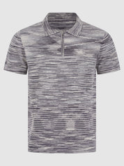 Grey Space Dye Polo