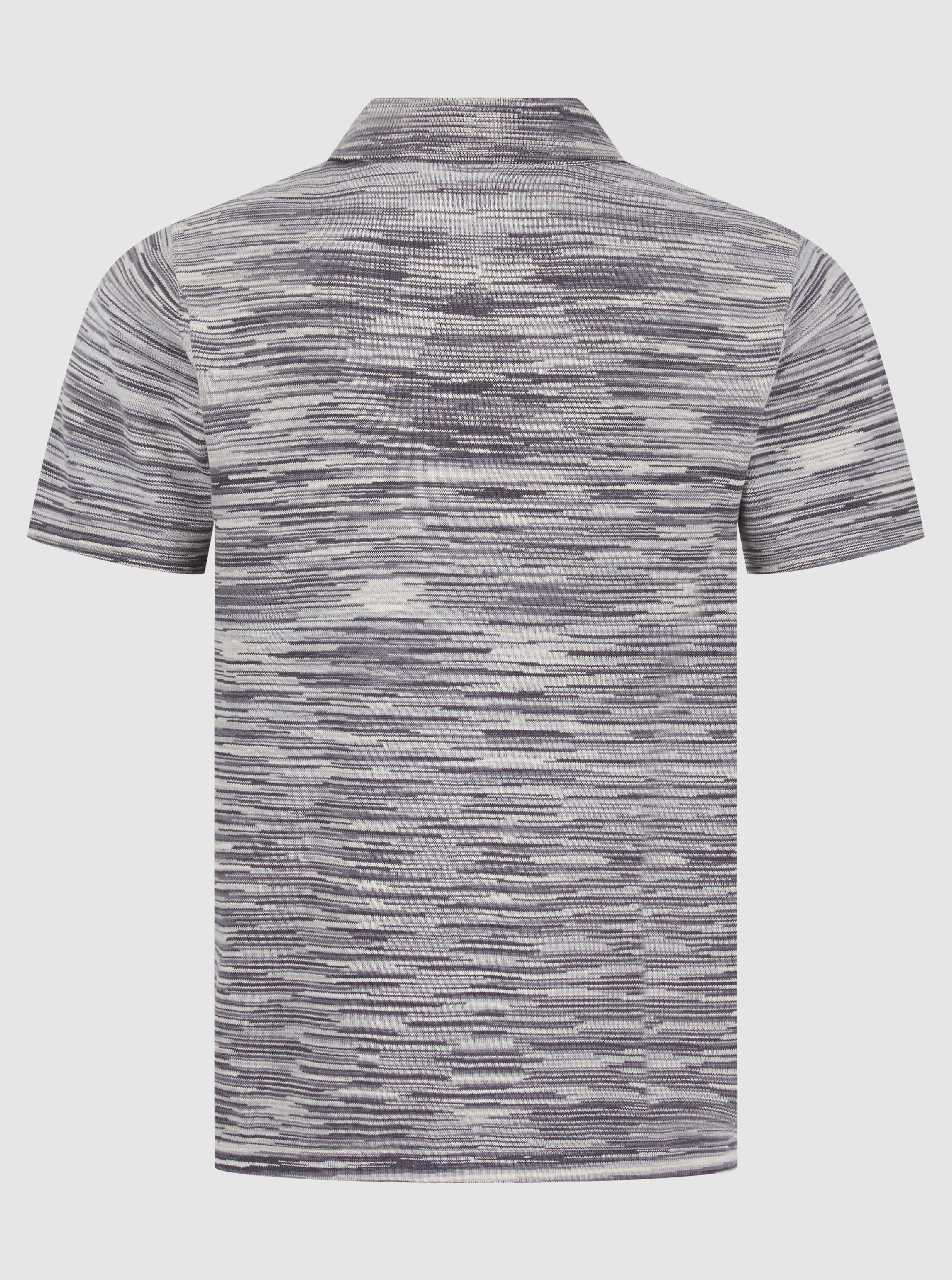 Grey Space Dye Polo
