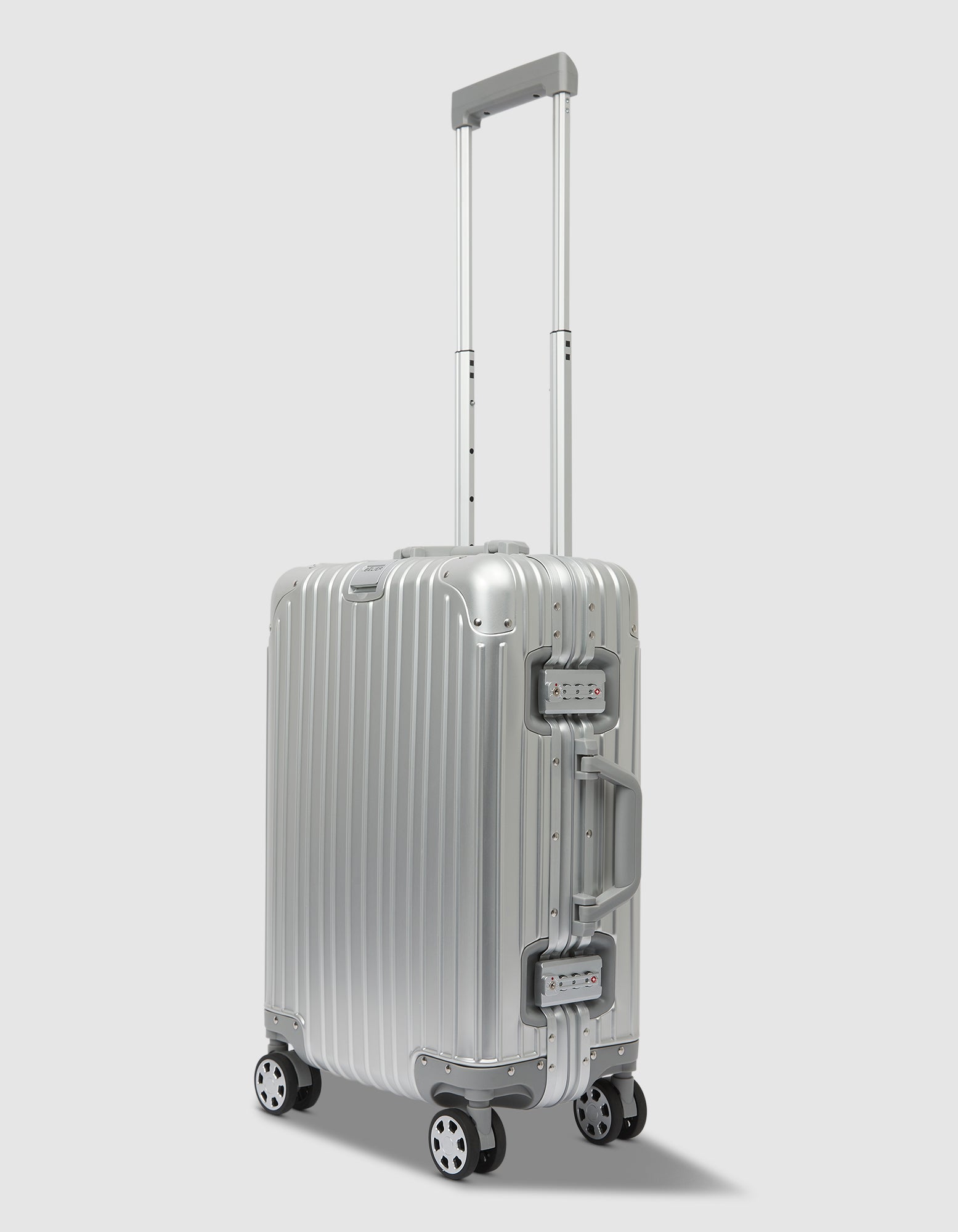 20" Small Aluminium Suitcase - Silver