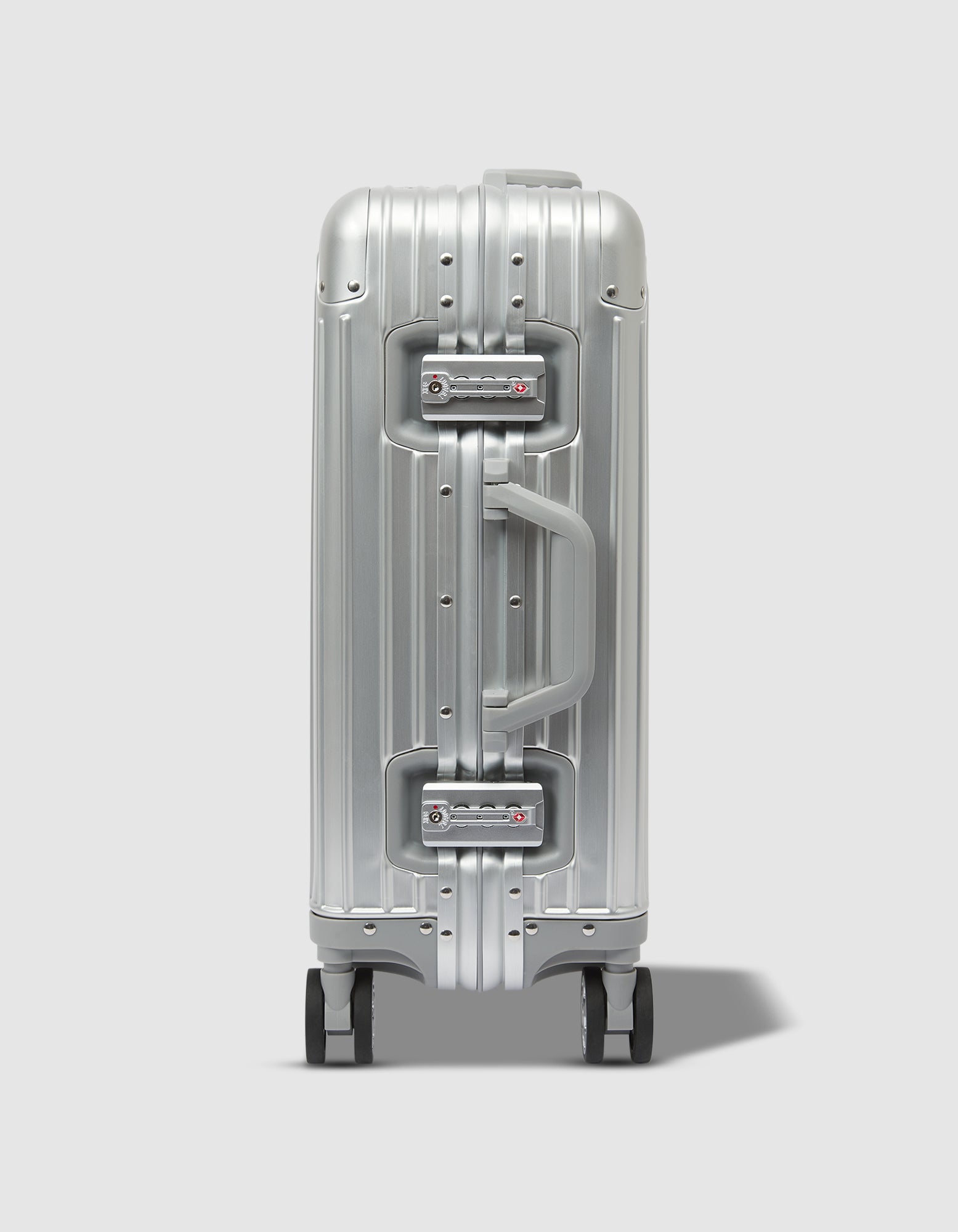 20" Small Aluminium Suitcase - Silver