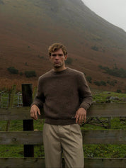 Brown Alpaca Knitted Jumper
