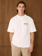 Off-White/Burgundy Campus Atelier T-Shirt