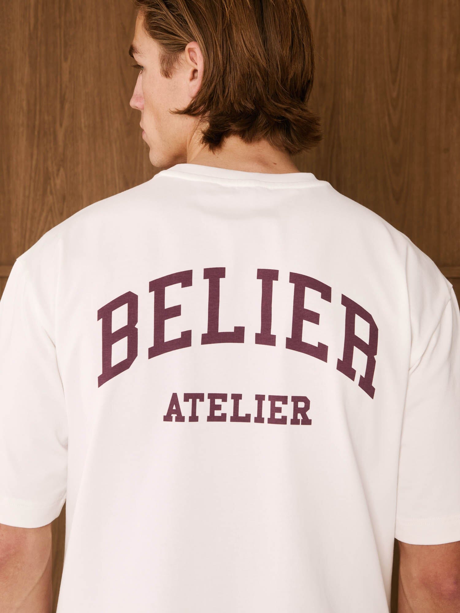 Off-White/Burgundy Campus Atelier T-Shirt