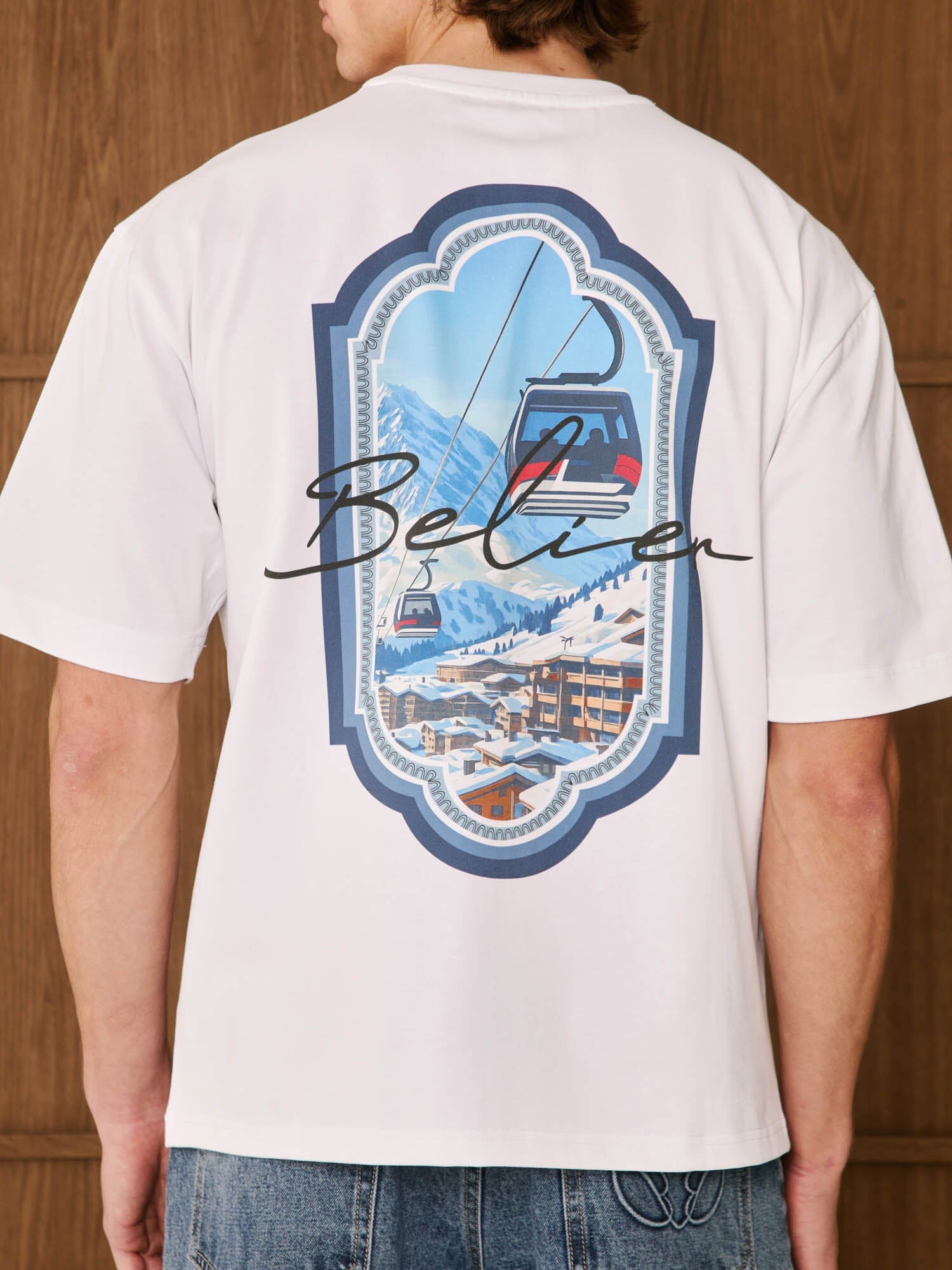 White Alpine View T-Shirt