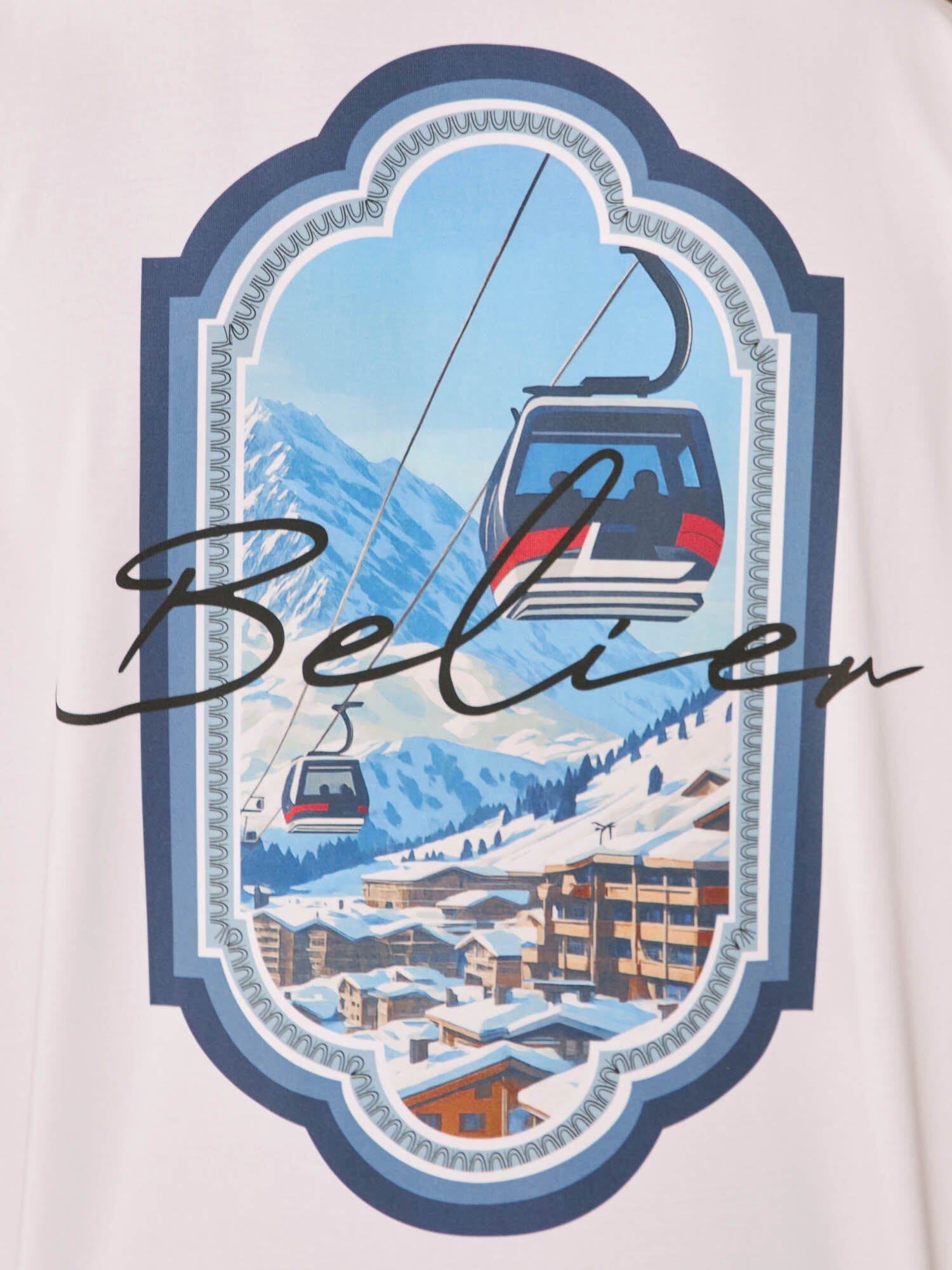 White Alpine View T-Shirt