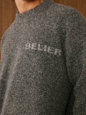 Charcoal Intarsia Knit Jumper