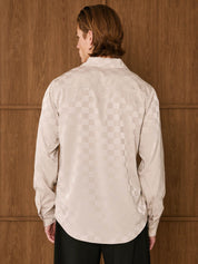 Champagne Jacquard Square Shirt