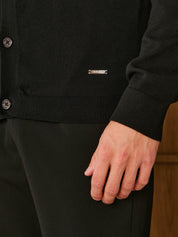 Black Knit Overshirt