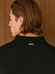 Black Knit Overshirt