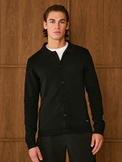 Black Knit Overshirt