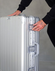 26" Medium Aluminium Suitcase - Silver