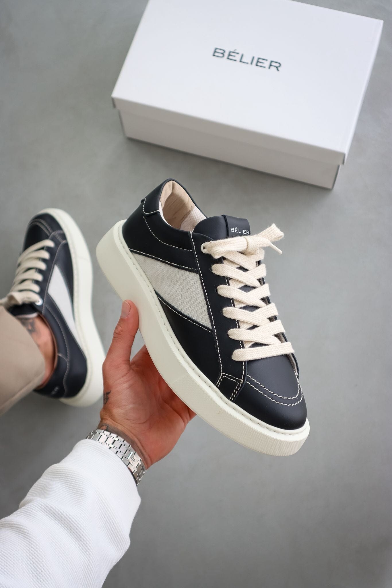 Soho Black/Beige Cupsole