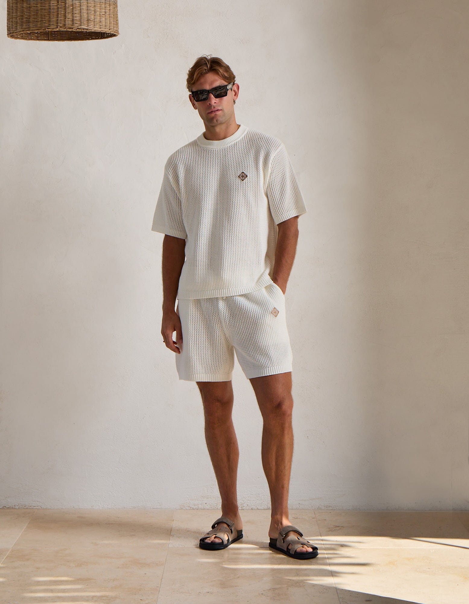 Leon Crochet Short - White