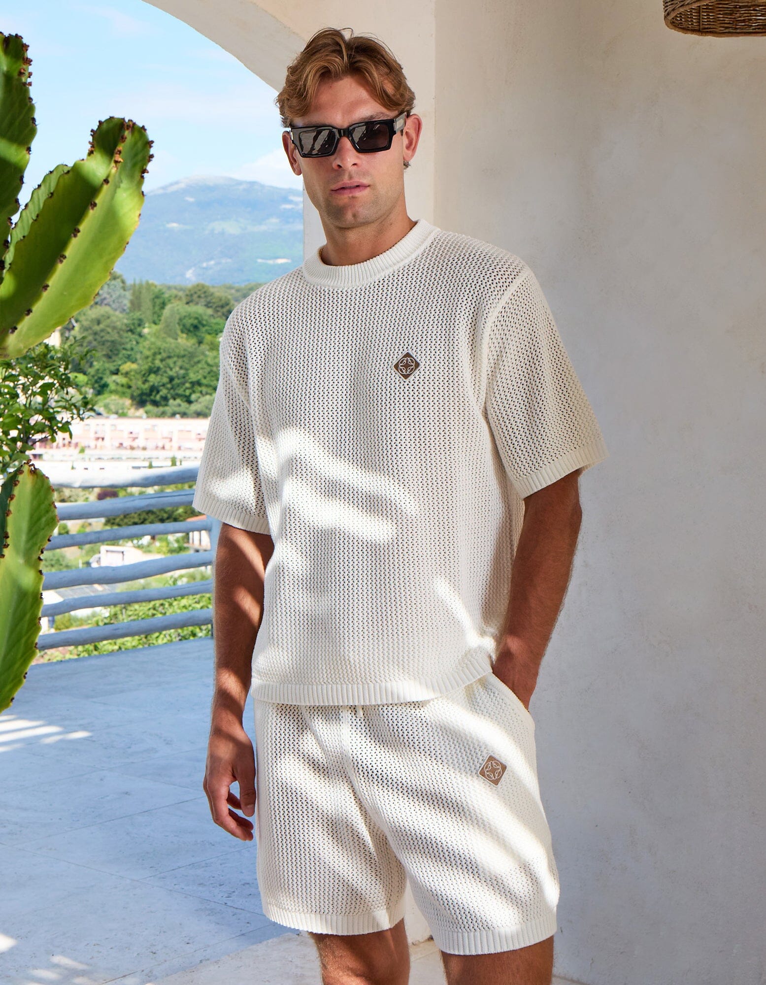 Leon Crochet T-Shirt - White