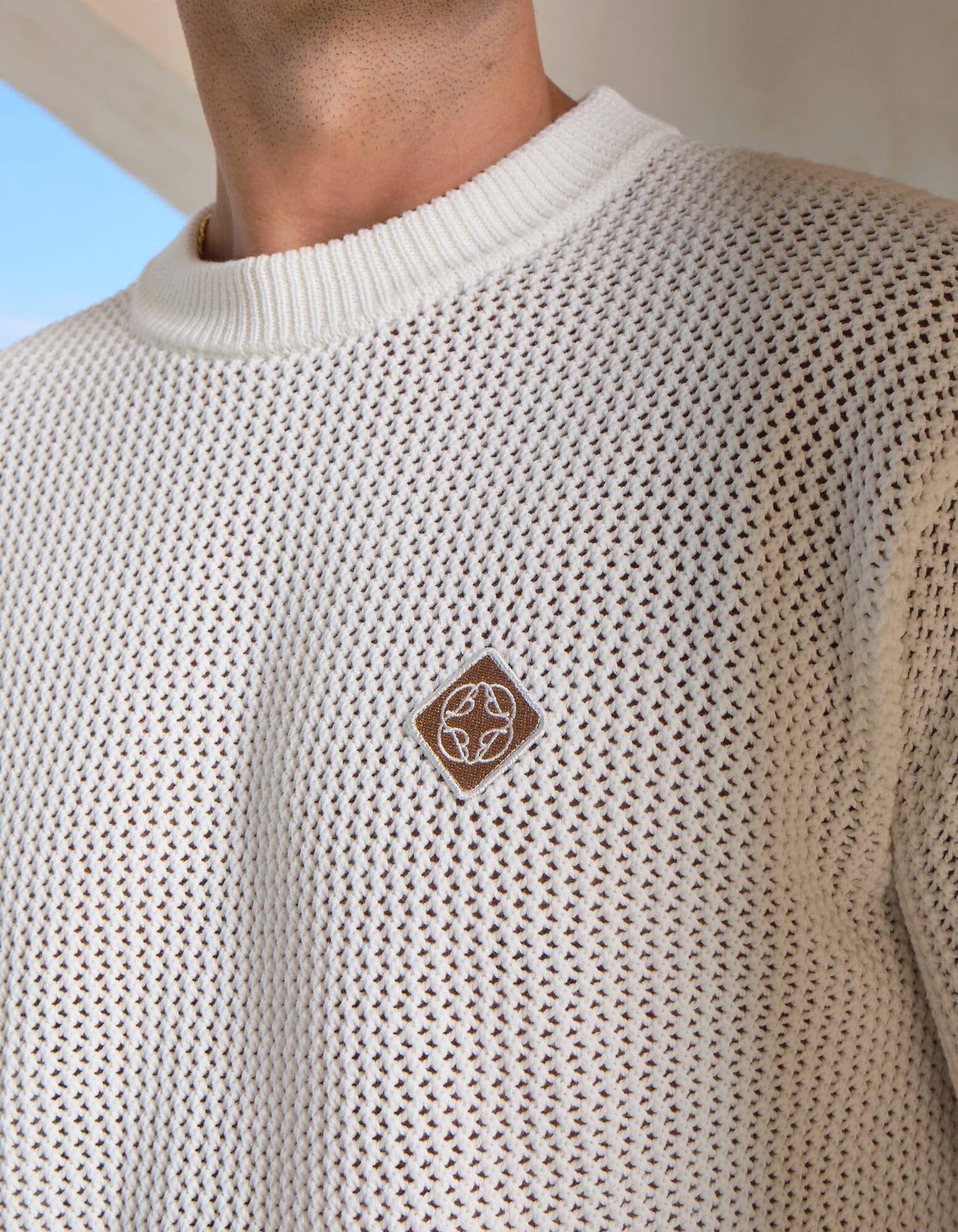 Leon Crochet T-Shirt - White
