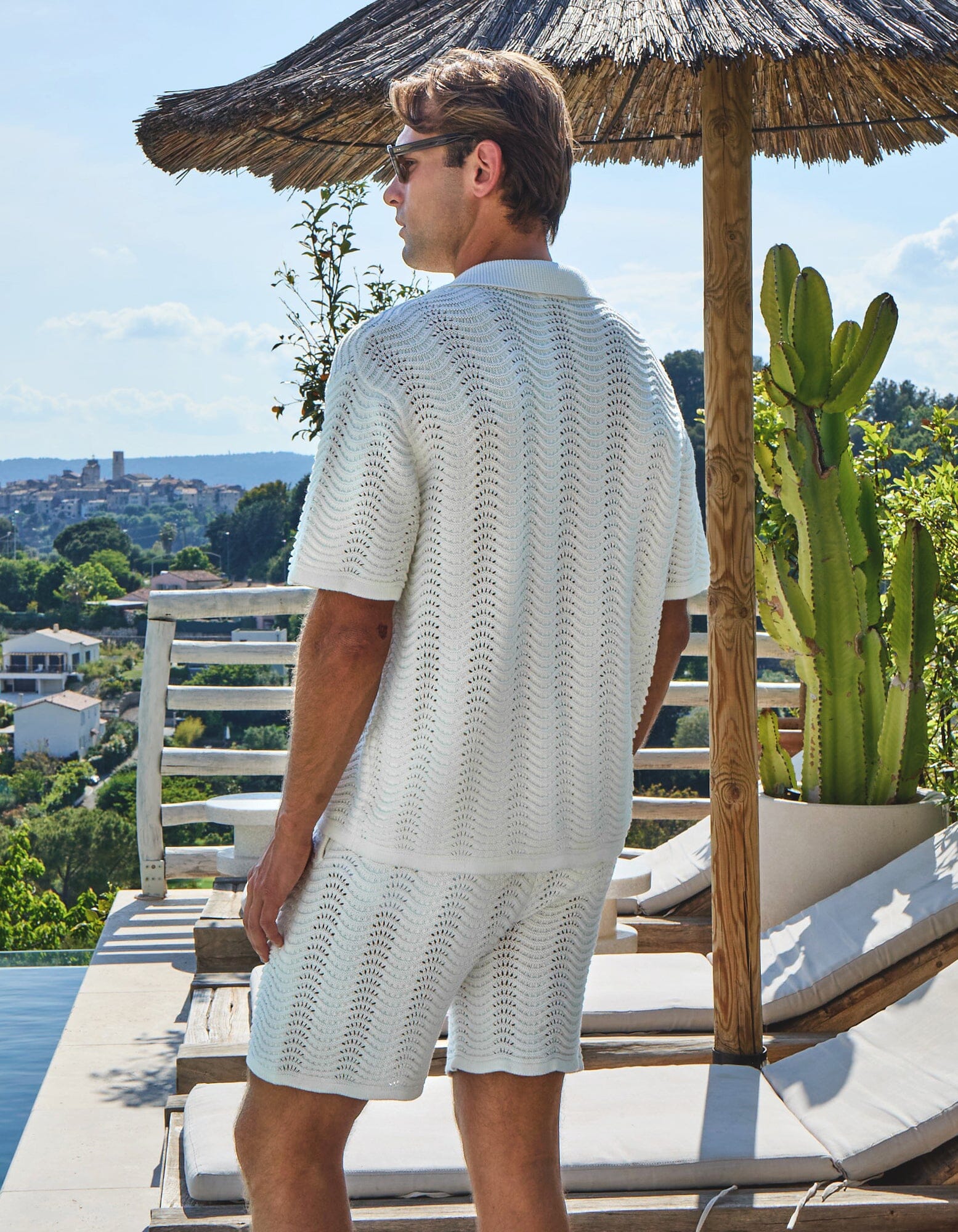 Ocean Crochet Shirt - White