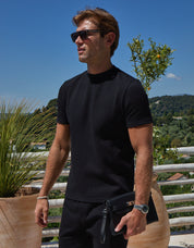 Edwin Textured T-Shirt - Black