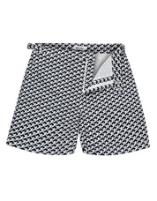 Illusion Print Swimshort | Monochrome
