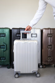 20" Small Aluminium Suitcase - Silver